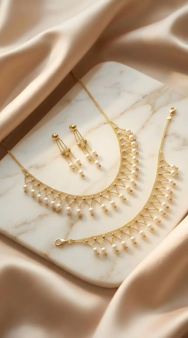 14 Ayar İncili Set